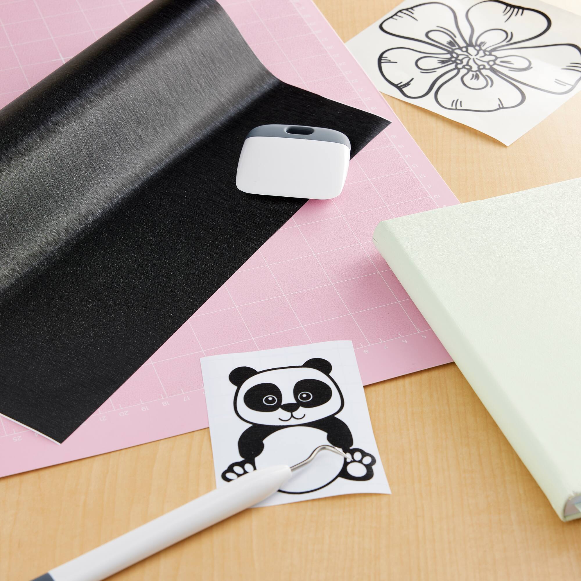 9 Pack: Cricut® Permanent Premium Vinyl™ True Brushed, Black